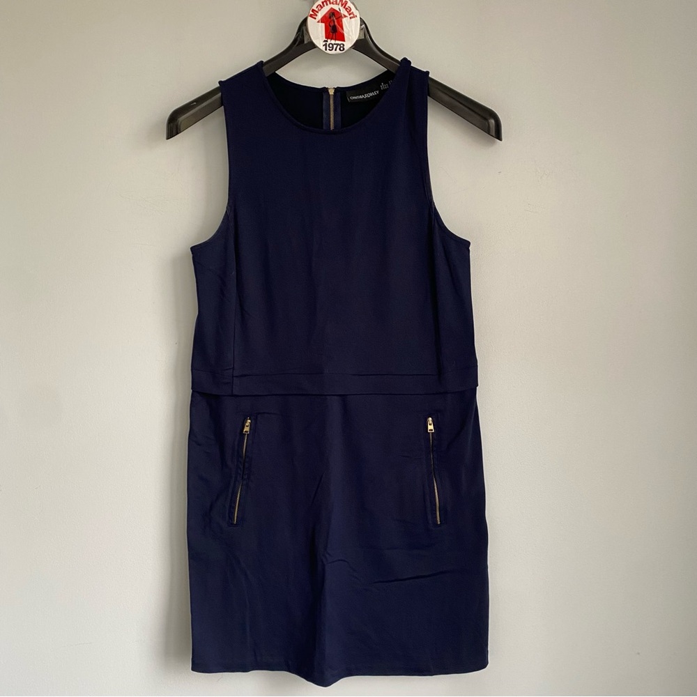 Cynthia Rowley Navy Blue Sleeveless Pencil Dress Size M